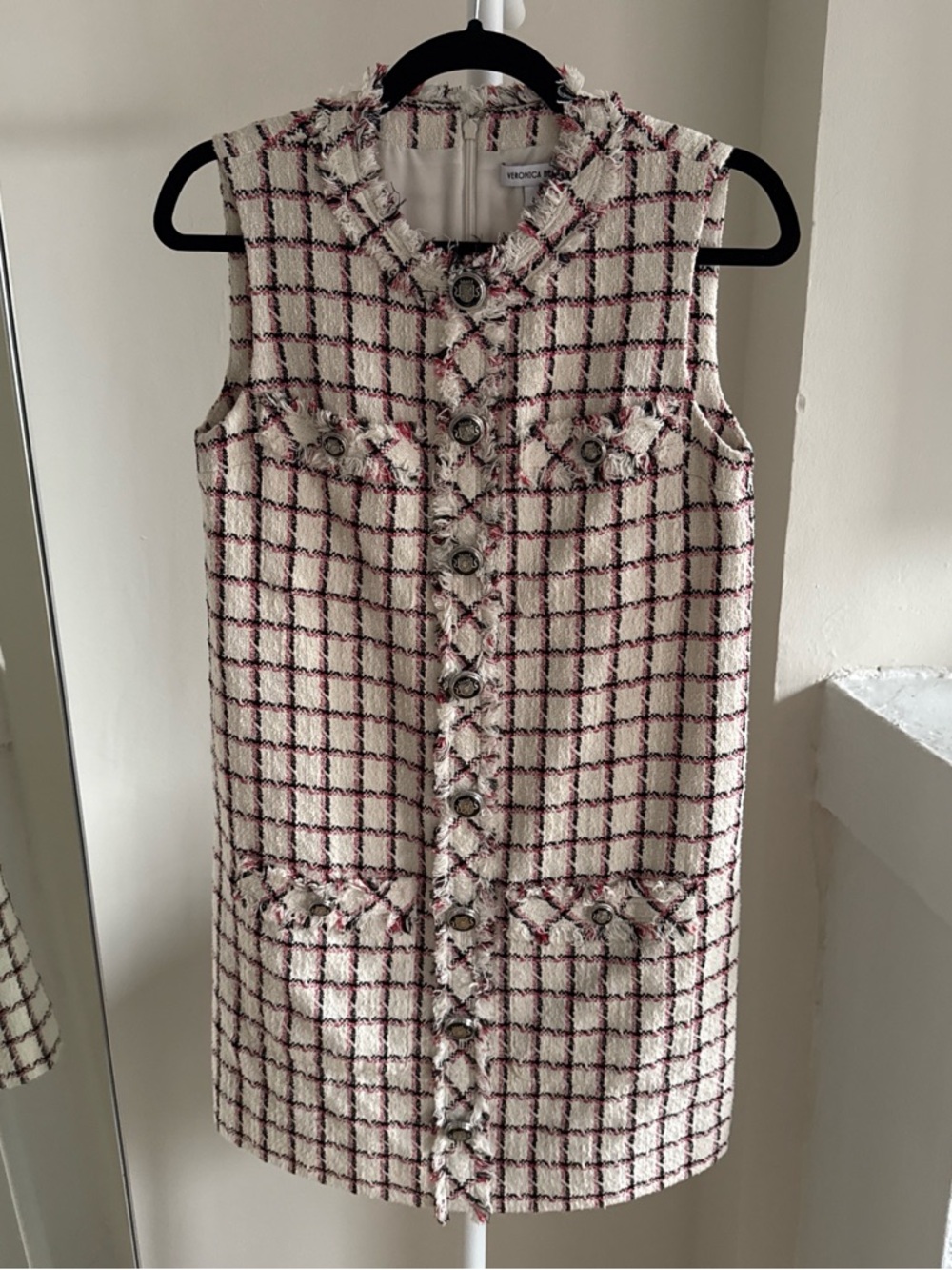 Veronica Beard LaurelTweed Sleeveless Dress